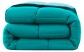 Couette réversible 155x220 cm, turquoise et bleu clair