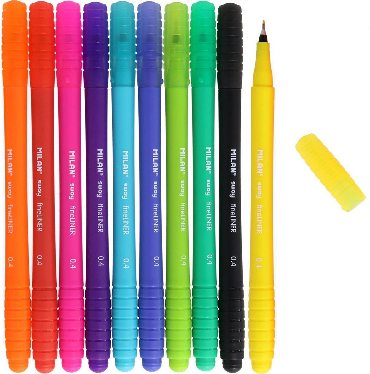 MILAN Viltstiften Sway Fineliner 0,4 Mm 15,5 Cm 80 Stuks