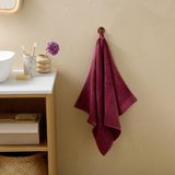 NOUS Living handdoek donkerroze (100x50 cm)