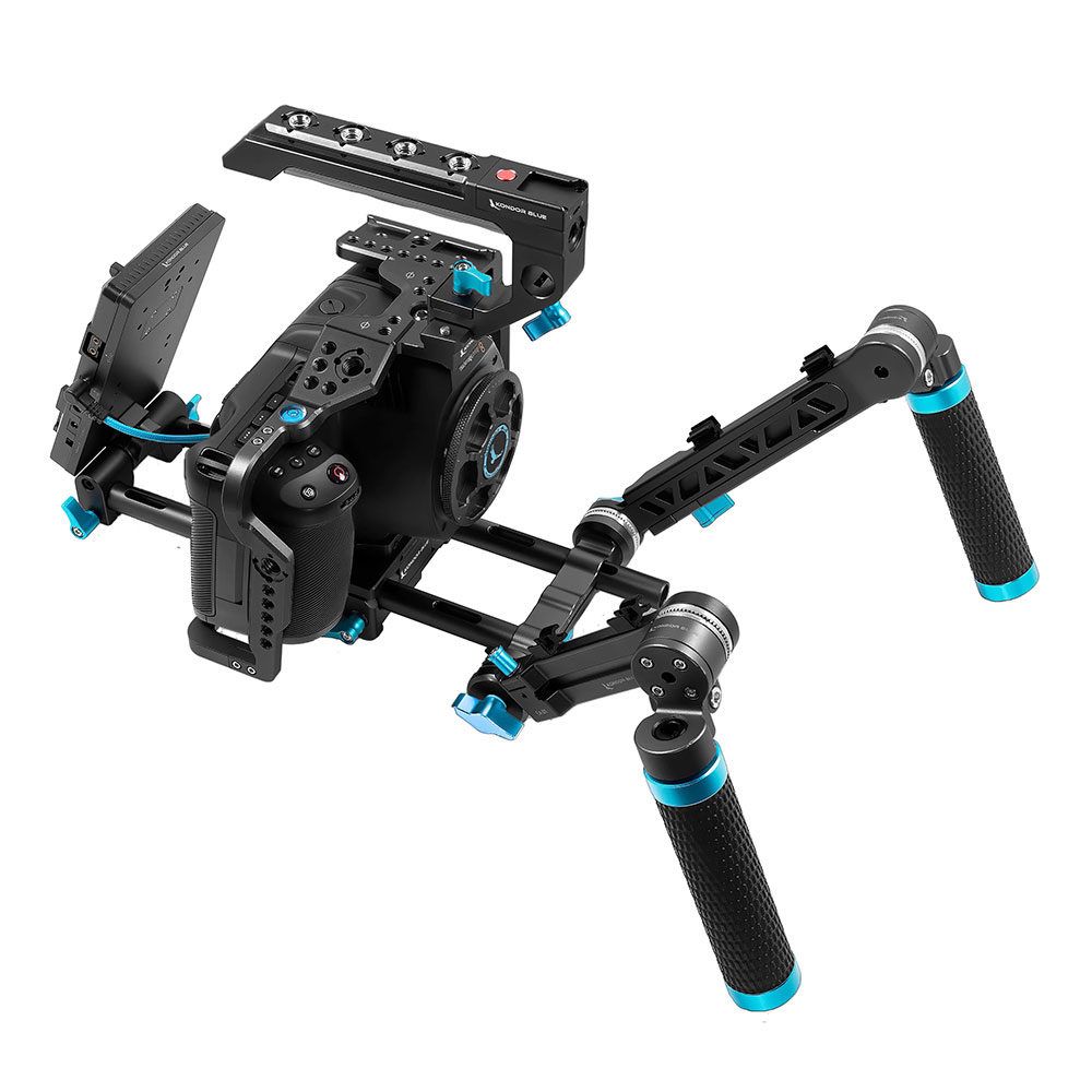 Kondor Blue Blackmagic Pocket 6K Pro Ultimate Rig - Raven Black