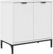vidaXL Meuble lavabo, blanc laqué, 60,5 x 33,5 x 61 cm
