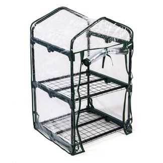 Kweekkas | 50 x 45 x 80 cm (2 lagen, Foliekas, Ritssluiting, Doorzichtig)