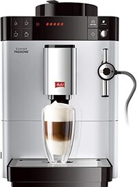 Melitta Passione F530-101 Automatische koffiemachine met molen, koffiebonen, melksysteem, automatische reiniging, personaliseerbaar, 15 bar, zilverkleurig (gereviseerd)