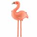 PartyDeco Ballon aluminium flamant rose corail 65 x 67 cm