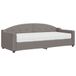 vidaXL Canapé-lit avec matelas 80x200 cm tissu taupe