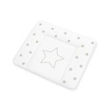 Pinolino Kinderträume Aankleedkussen Comfort Folie Sterren grijs - 85x75 cm