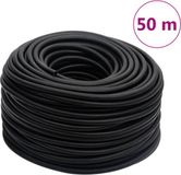 vidaXL - Hybride luchtslang - 0,6'' - 50 m - Rubber en PVC - Zwart