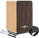 Gear4music Cajon met Draagtas en Accessoires, Ebbenhout