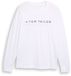 Tom Tailor Shirt met lange mouwen en logoprint - Maat XL - White