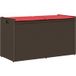 Maison Exclusive - Banc de rangement extérieur coussin marron 100cm résine tressée