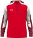 Jako Dynamic Hooded Half Zip Heren - Rood / Wit / Donkerrood | Maat: 3XL