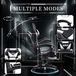Corenia Corvance B.V. Gamingstoel – Gamestoel – Gaming Chair – Bureaustoel – Game Stoel – Ergonomisch – Verstelbare Rugleuning – Met Uitklapbare Voetensteun – PU-lederen Bekleding – 360° Draaibaar – Metaal Frame – Memory Foam Vulling – Zwart/Wit – Donkerblauw