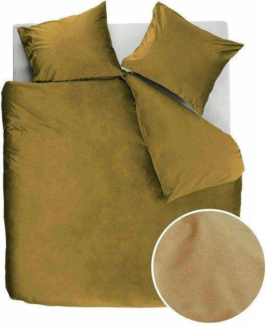 At Home by BeddingHouse Tender Dekbedovertrek Lits-Jumeaux - Goud - 240x200/220cm