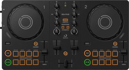 Pioneer Alphatheta Ddj-flx2 Midi-controller Zwart