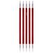 KnitPro 29011 Sokkenbreinaald, hout/messing, kersenrood, 15 x 0,5 x