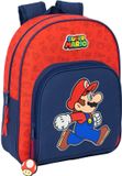 Super Mario Schoolrugzak Trick Rood Donkerblauw