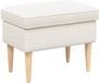 vidaXL - Voetenbank - Crèmekleurig - 55 x 35 x 41 cm - Bouclé
