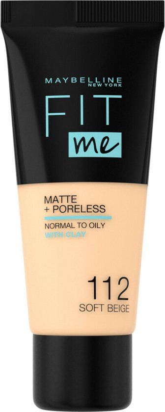 Maybelline Fit Me Matte + Poreless Foundation 112 Soft Beige - 30ml