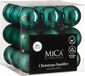 Mica Decorations Boules de Noël - 27 Pièces - Ø8 cm - Incassable - Pétrole