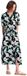 Roxy Island Escape Printed Midi-jurk Met Korte Mouwen Zwart S Vrouw