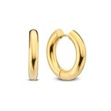CO88 Collection Oorbellen Dames - Stalen Oorringen - Glad - Ø24,5mm - 5mm Buisdikte - Scharnier - Goudkleurig - 8CE-70434