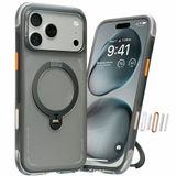 TORRAS Ostand Q3 Air Apple iPhone 17 Pro Hoesje MagSafe 360° Kickstand Zwart