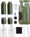 PolkaHome Waterfilter Survival Filtert 15000L - Waterfilter Outdoor - Waterzuiveringsapparaat - Waterzuivering survival Kit, water filter, waterfilters noodpakket (inclusief 2 reserve vervangingsfilter + 2 opvuwbare 500ml waterzakjes) Filtert 15000L