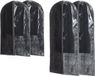 Merkloos / Sans marque Jja Showroom And Head Office Set van 6x stuks kleding/beschermhoezen pp grijs 135/100 cm - Kledingzak