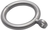 Bulk Merriway BH03246 Kunststof gordijnring met vast oog - Grijs (verpakking van 24)