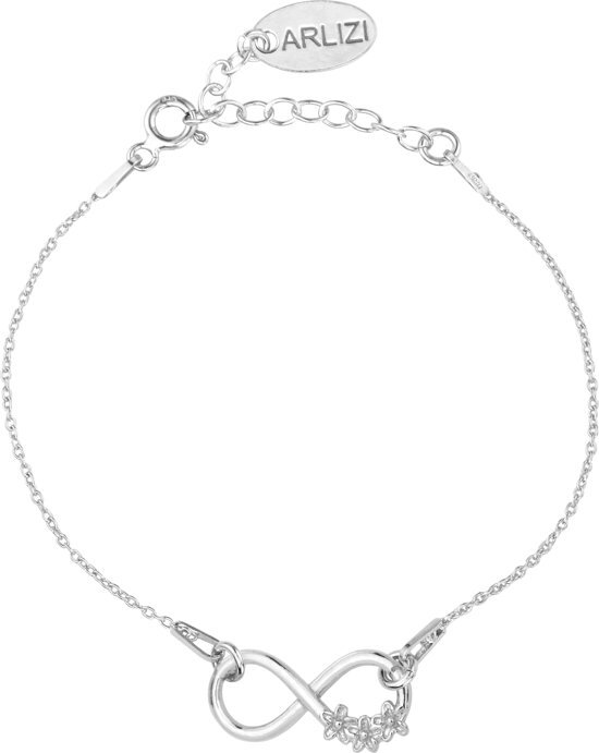 ARLIZI 1319 Armband Infinity Bloem - Dames - 925 Sterling Zilver - 18 cm