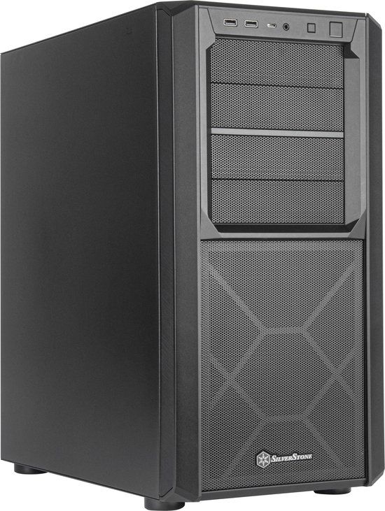 Silverstone SETA D1 Midi Tower Zwart