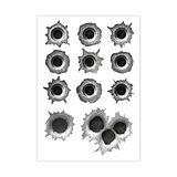 iSecur 11-delige set inslaggatenstickers - kogelgaten - kfz276