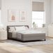 Maison Exclusive - Lit boxspring avec tête de lit, couleur taupe, 140 x 200 cm, rembourré