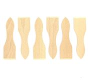 Merkloos Raclette spatels hout 6 stuks 20,5 x 12 cm