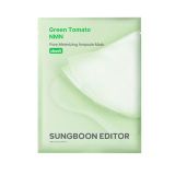 SUNGBOON EDITOR Green Tomato Pore Lifting Ampoule Mask 23g x 1 feuille