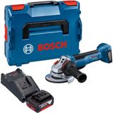 Bosch Professional Bosch GWS 18V-10 P Professional accu-haakse slijper 18 V 125 mm borstelloos + 1x accu 5,0 Ah + oplader + L-Boxx