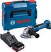 Bosch Professional Bosch GWS 18V-10 P Professional accu-haakse slijper 18 V 125 mm borstelloos + 1x accu 5,0 Ah + oplader + L-Boxx