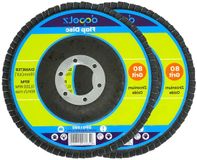 Disque abrasif à lamelles - Disque abrasif - Travail du métal - Oxyde d'aluminium - 115 mm 80 Grit - Bleu