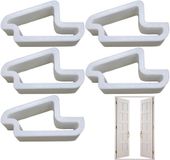 HORCONDORM S.R.L. Limiteur de fenêtre, butée de porte, protection anti-pincement, lot de 5 serrures pour portes, dispositif de sécurité réglable pour, en, blanc