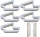 HORCONDORM S.R.L. Limiteur de fenêtre, butée de porte, protection anti-pincement, lot de 5 serrures pour portes, dispositif de sécurité réglable pour, en, blanc