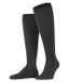 FALKE ClimaWool lange kniekousen voor heren van wol en lyocell, effen, grijs - maat 41-42