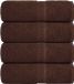 vidaXL Gastendoekjes FROGN 4 stuks 30x50 cm 360 g/m² Bruin