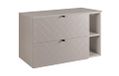 3E 3xE living.com Kasjmier badkamermeubel met zwarte handgreep, 100 cm