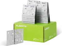 Alberts 850548 scharnier | breed | sendzimir verzinkt | 60 x 90 mm | set van 20