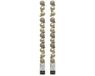 Decoris Mini kerstballen - 28x st - champagne - 3 cm - kunststof