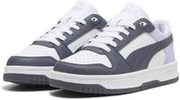 PUMA Rebound Slam Lo Jr Kinderen Unisex Lage sneakers - Synthetisch, Rubber - Wit/Inky Depths/Light Lavender - Maat 37