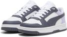 PUMA Rebound Slam Lo Jr Kinderen Unisex Lage sneakers - Synthetisch, Rubber - Wit/Inky Depths/Light Lavender - Maat 37