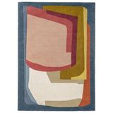 Flair Rugs laagpolig rechthoekige wollen vloerkleed met print 230x160 cm - meerkleurig