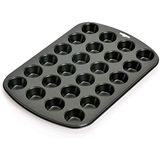 Kaiser Inspiration Mini Muffinvorm voor 24 Muffins, Zwart, Staal, 38 x 24 cm