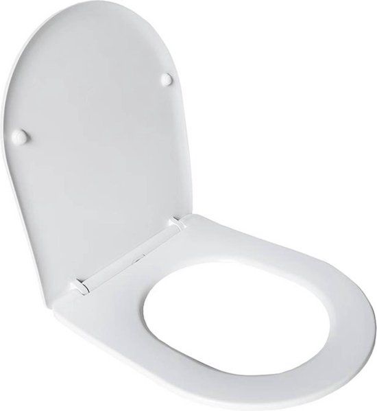 Saqu WC Bril - met Softclose en Quick Release - 36x42.5x5 cm - Wit - Toiletbril